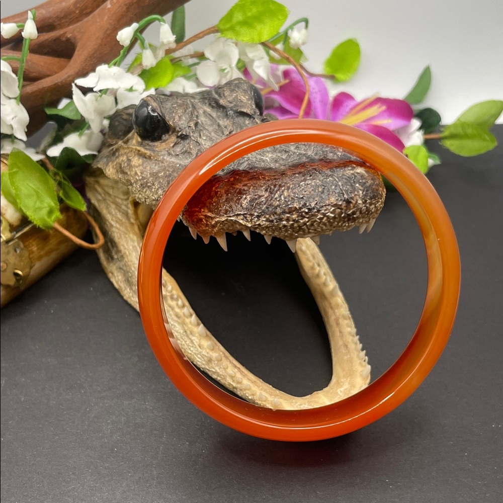 Carnelian stone bangle